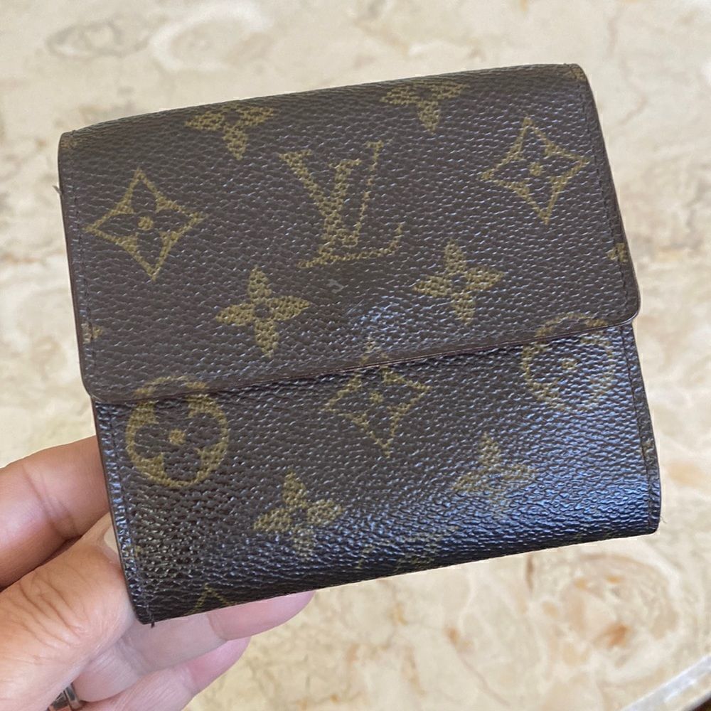 Authentic Louis Vuitton Monogram Portefeiulle Elise Trifold Wallet Vintage